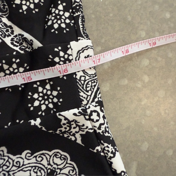 Elementz Woman Black & White Sleeveless Maxi Dress - Size 1X (NWT) - Picture 10 of 11